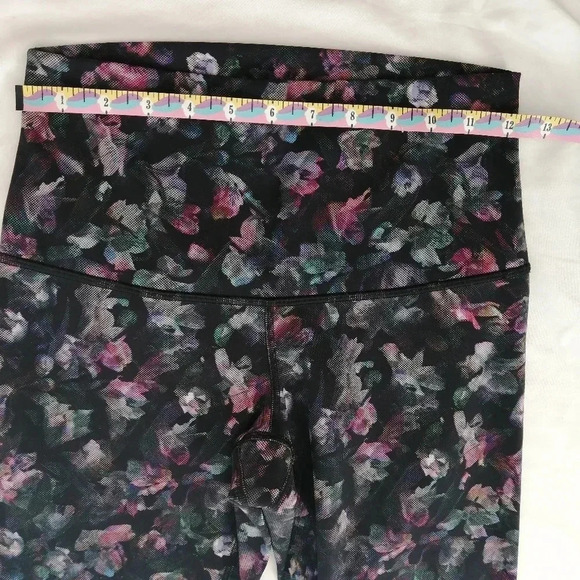 Lululemon Wunder Under Crop High Rise Roll Down 23" Leggings Floral Multi 6 - Picture 15 of 16